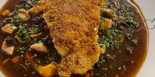 Karpfenfilet in Schwarzbiersoße ©mf