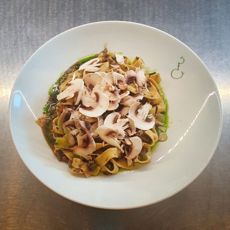 Tagliatelle mit Rehbolognese