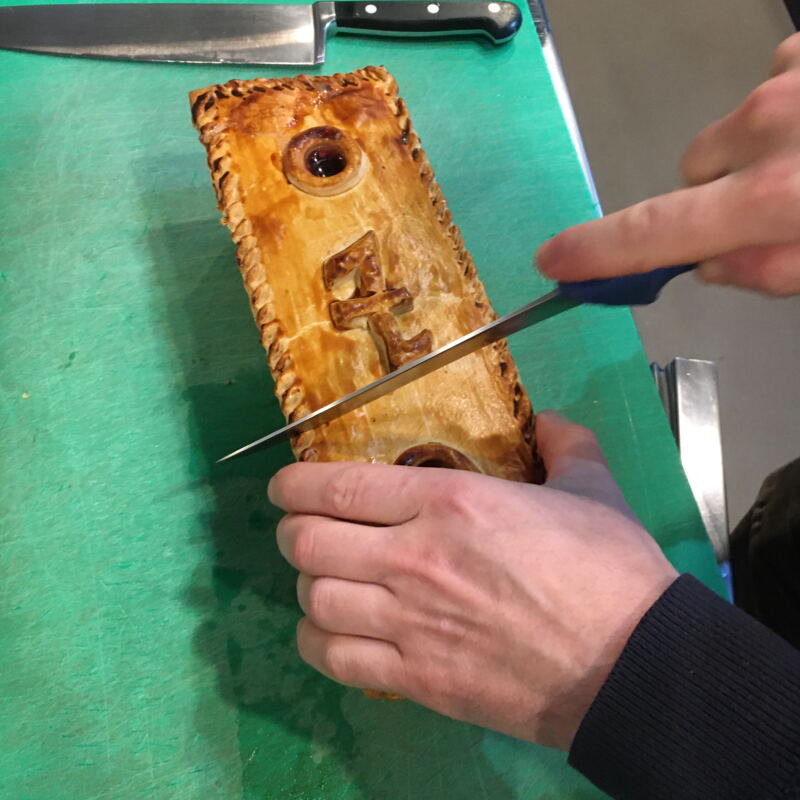 Anschnitt der Rehpastete ©cw