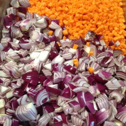 Gemüse für die Soße ©mf