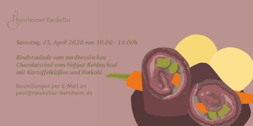 Rindsroulade mit Kartoffelklößen und Rotkohl