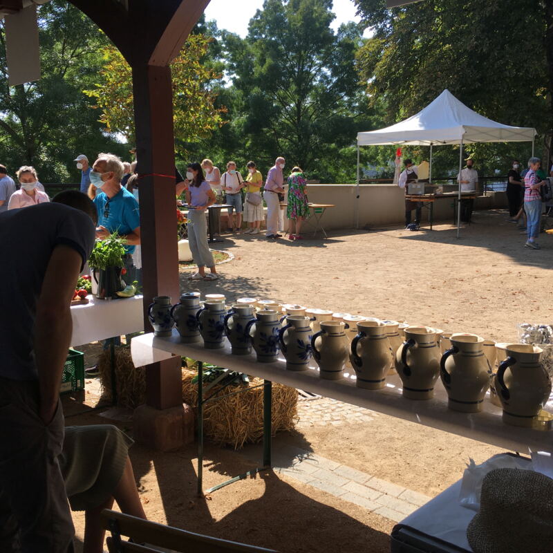 Handgetöpferte Bembel von der Töfperei Maurer ©cw