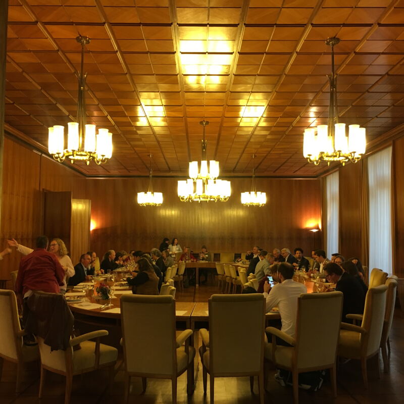 Beim anschließenden Empfang im Römer