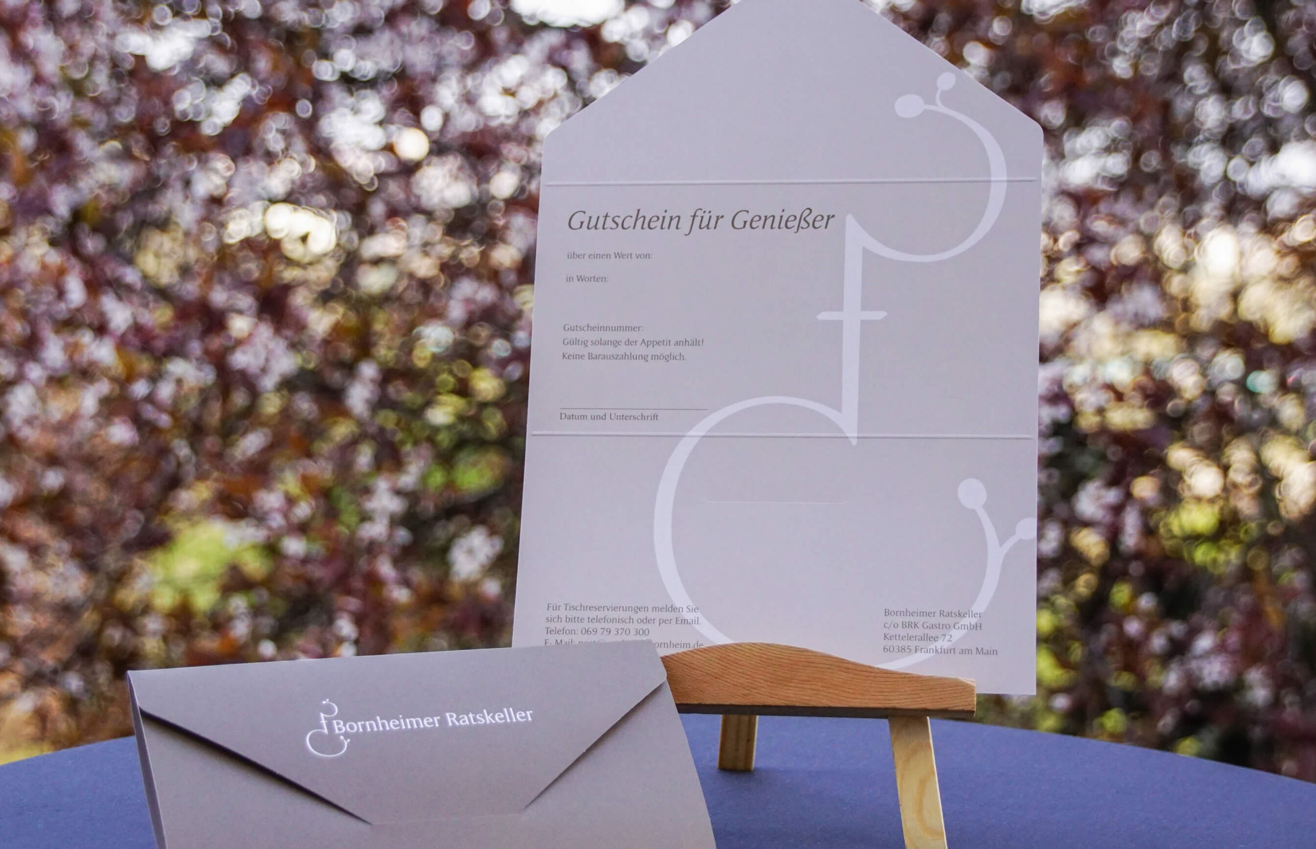 Gutscheine für Genießer für Restaurant und Biergarten