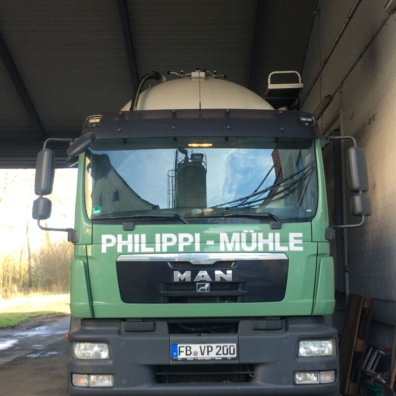 Der Lastwagen der Philippi-Mühle
