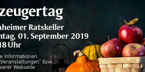 Erzeugertag am 1. September 2019 im Bornheimer Ratskeller
