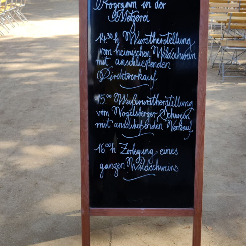 Das Programm in der Metzgerei