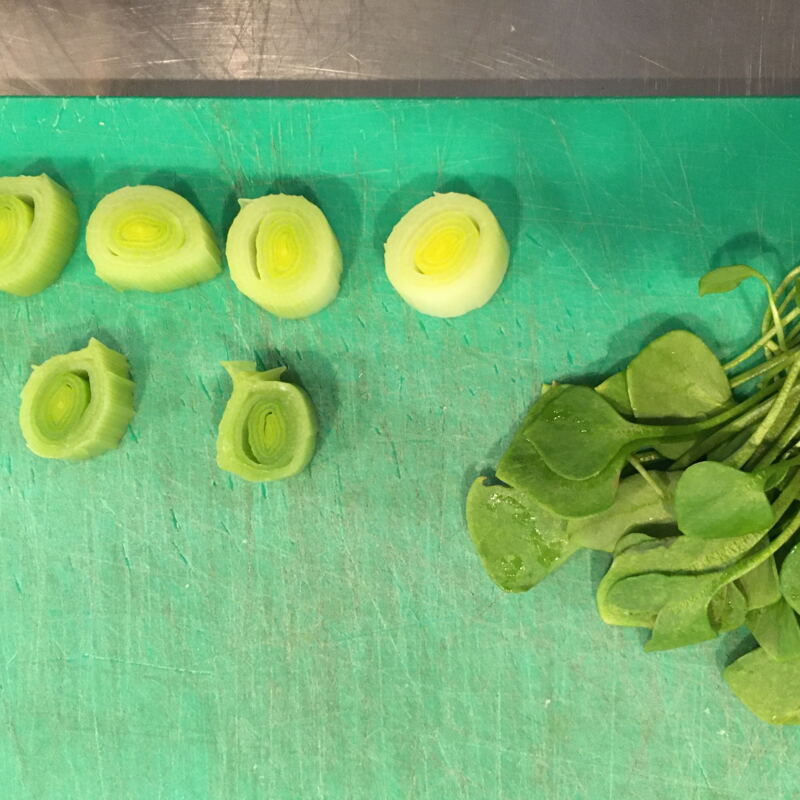 Lauch und Portulak ©cw