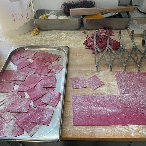 Teig für lila Tortellini ©Divye Agarwal