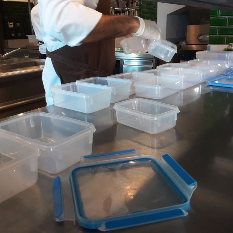 Mitgebrachte Tupperware für den Transport ©katjakrause