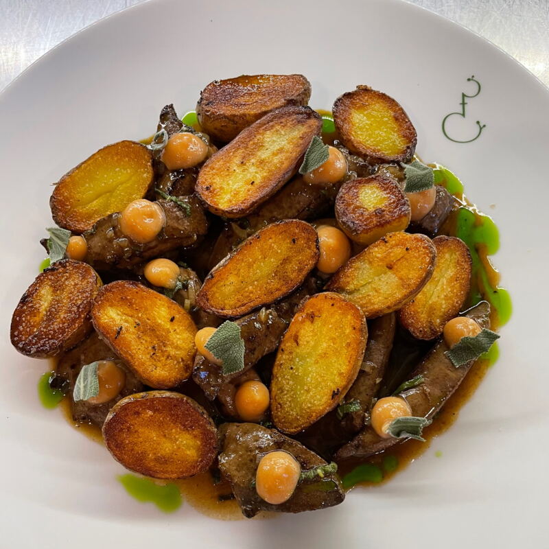 Geschnetzteltes von der Kalbsleber mit Quitte ©mf