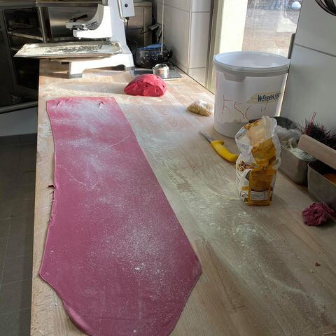 Teig für lila Tortellini ©Divye Agarwal