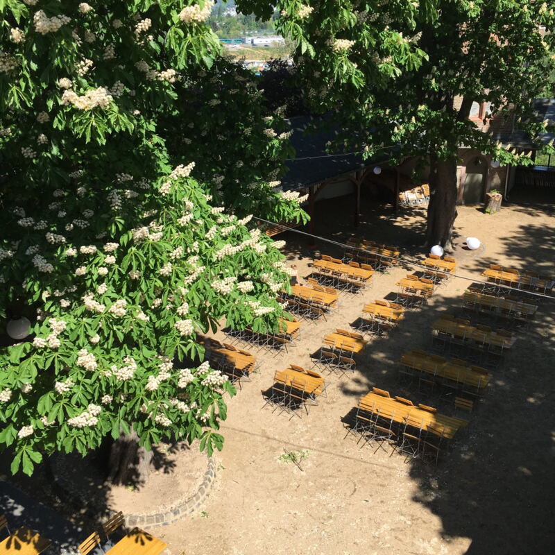 Sommergarten von oben