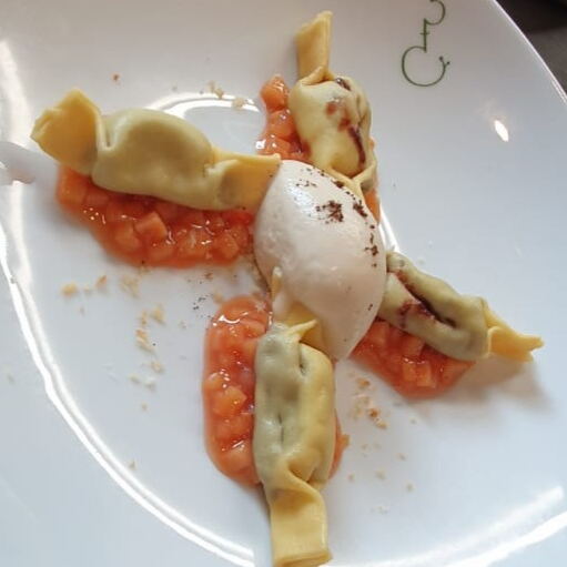 Caramelle al ciocolatto mit Kaffeeeis